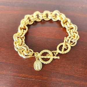 Gold Double Link Chain Bracelet